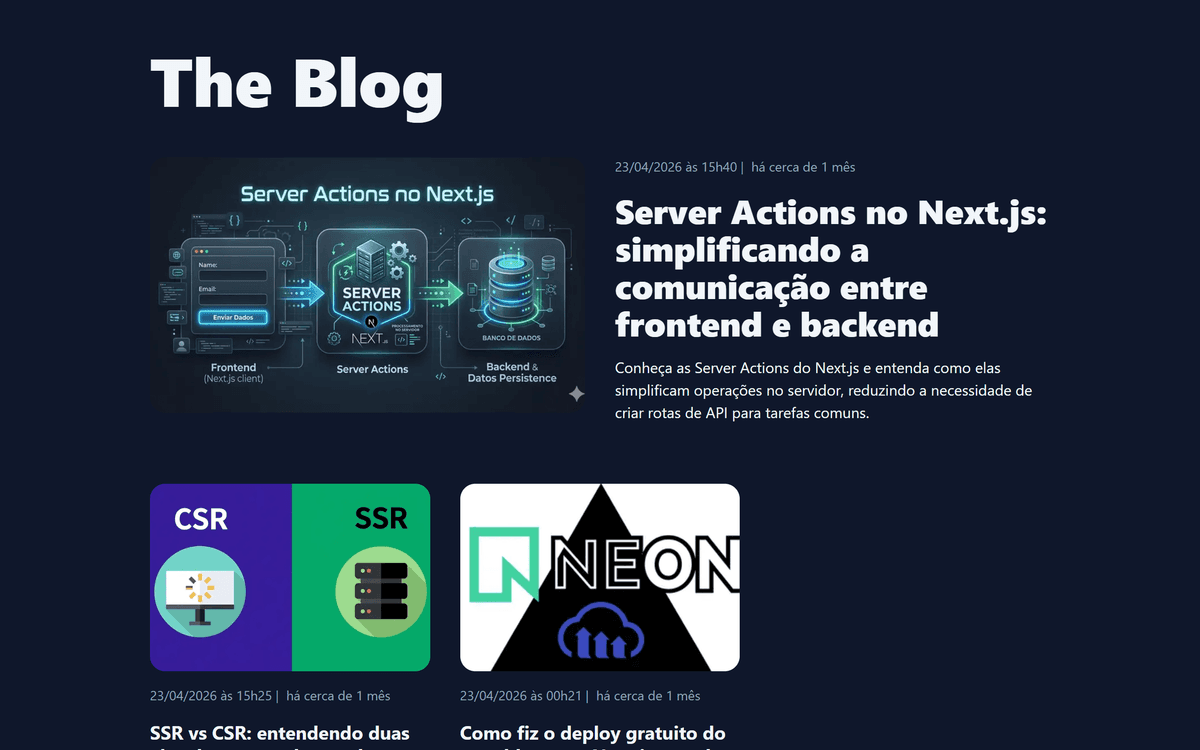 Imagem do projeto The Blog